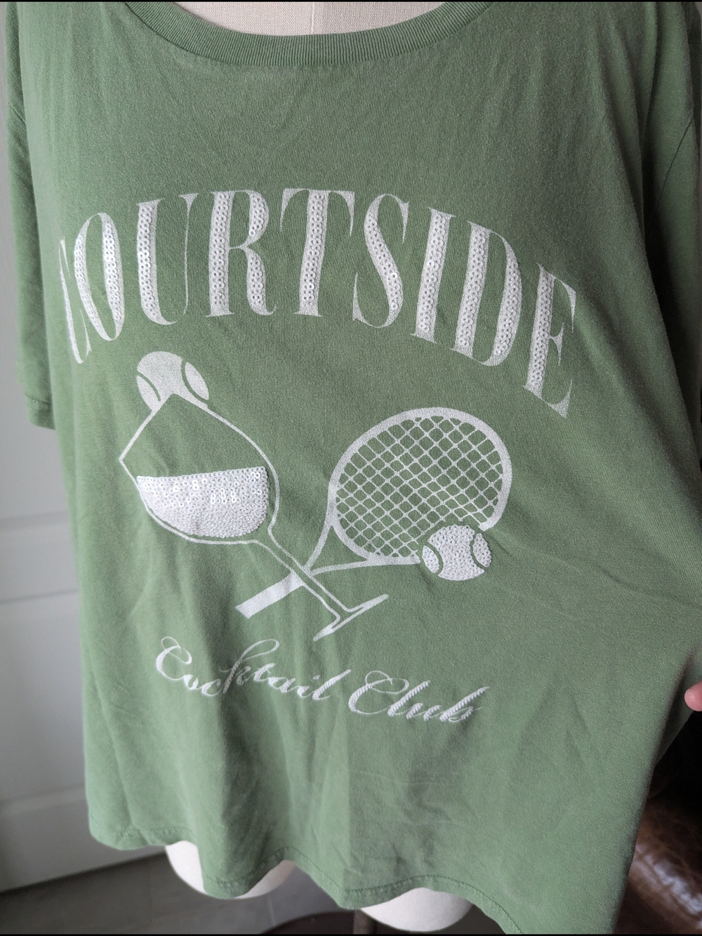 Lucky Brand Light Sage Green Graphic Tee